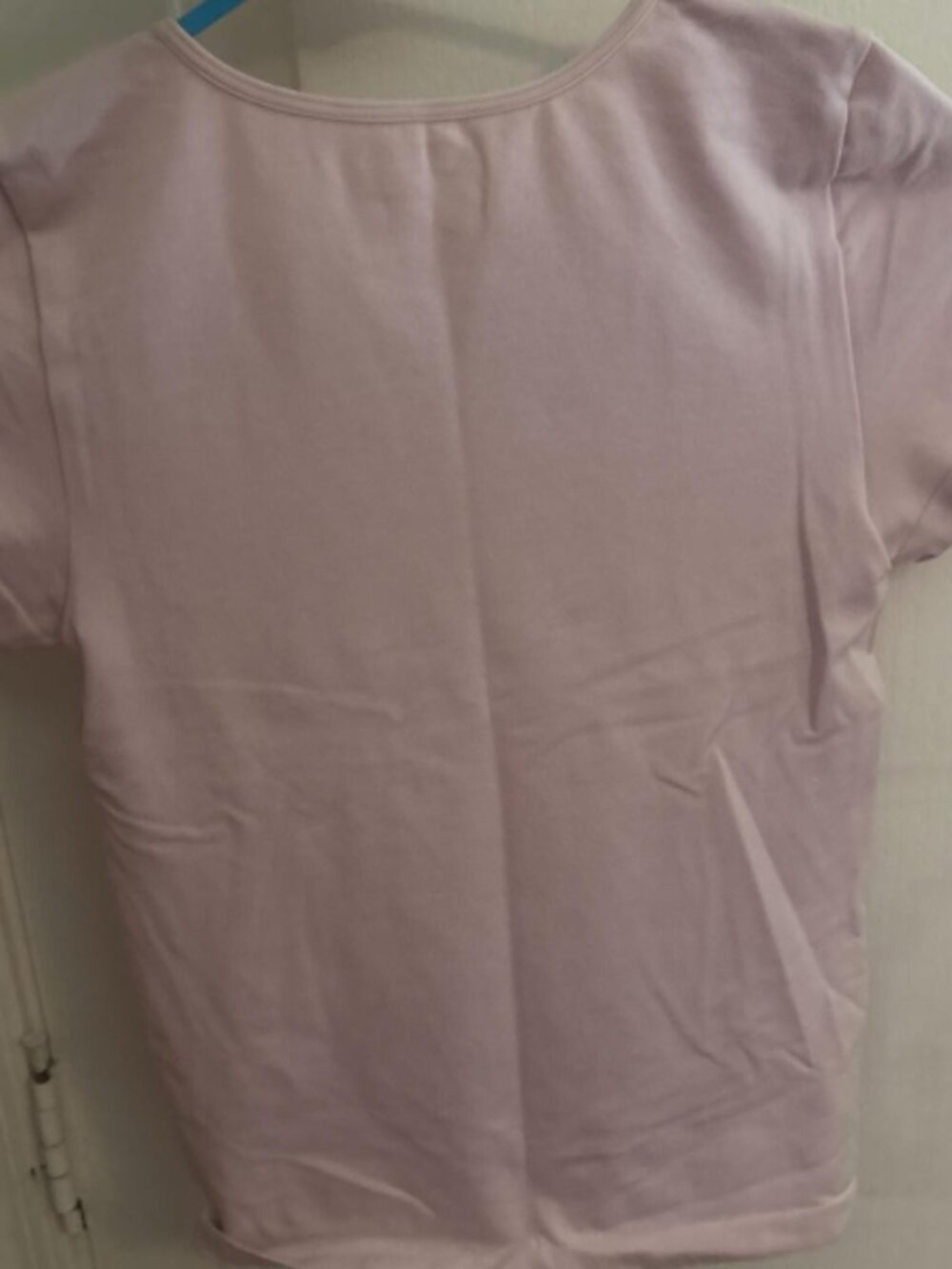 Simple solid color short sleeved T-shirt - Picture 2 of 2